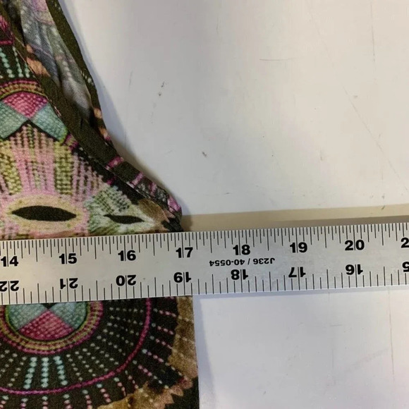 Cleobella Women's Kate Adjustable Strap Boho Print Fringe Dress Size L - Picture 12 of 14